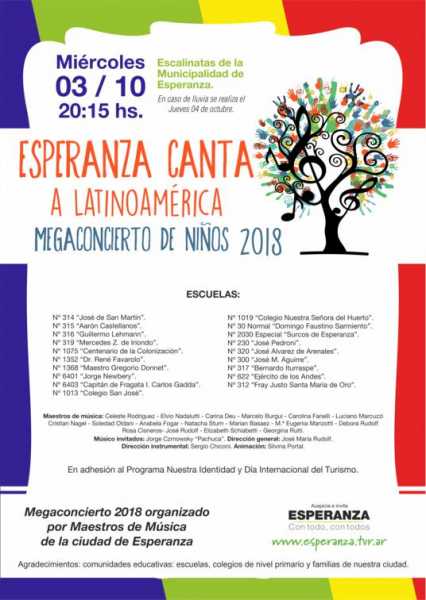 Megaconcierto 2018 “Esperanza Canta a Latinoamérica”