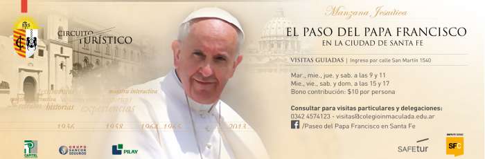 Para conocer en Santa Fe:Paseo del Papa Francisco