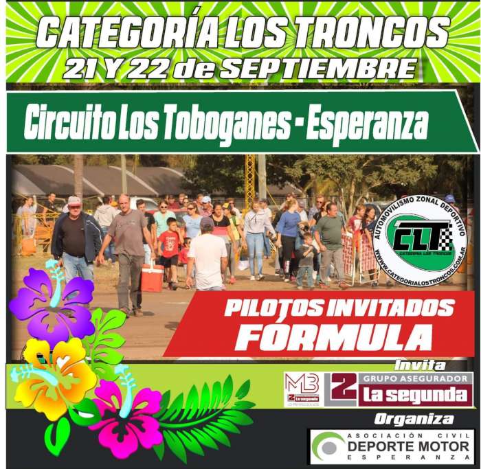 8º Fecha Categoría Los Troncos en Los Toboganes de Esperanza 21 septiembre -10:00 am