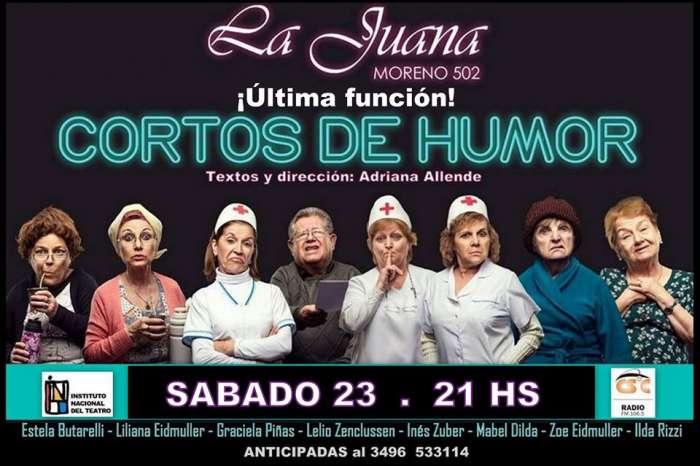 Cortos de Humor- Teatro 23 noviembre -9:00 pm