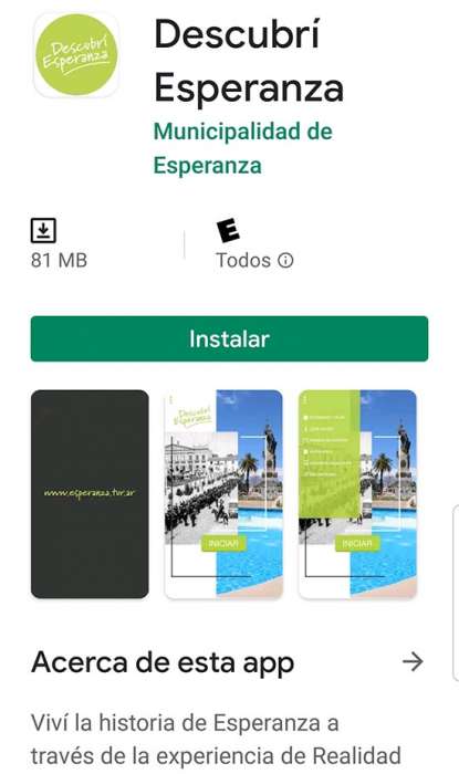 Implementan una app para conocer más de la historia de Esperanza