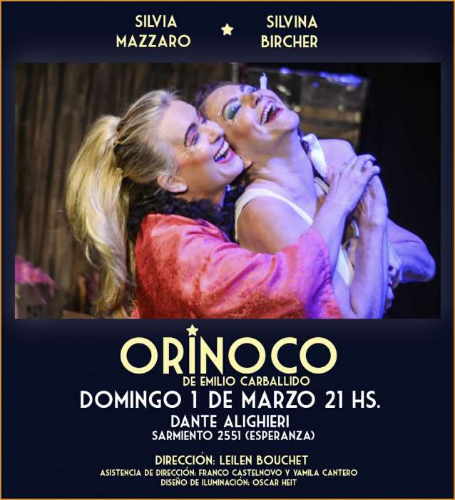 Orinoco – teatro 1 marzo -9:00 pm